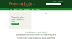 Desktop Screenshot of frogtownbooks.com