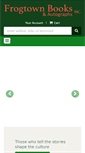 Mobile Screenshot of frogtownbooks.com